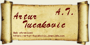 Artur Tucaković vizit kartica